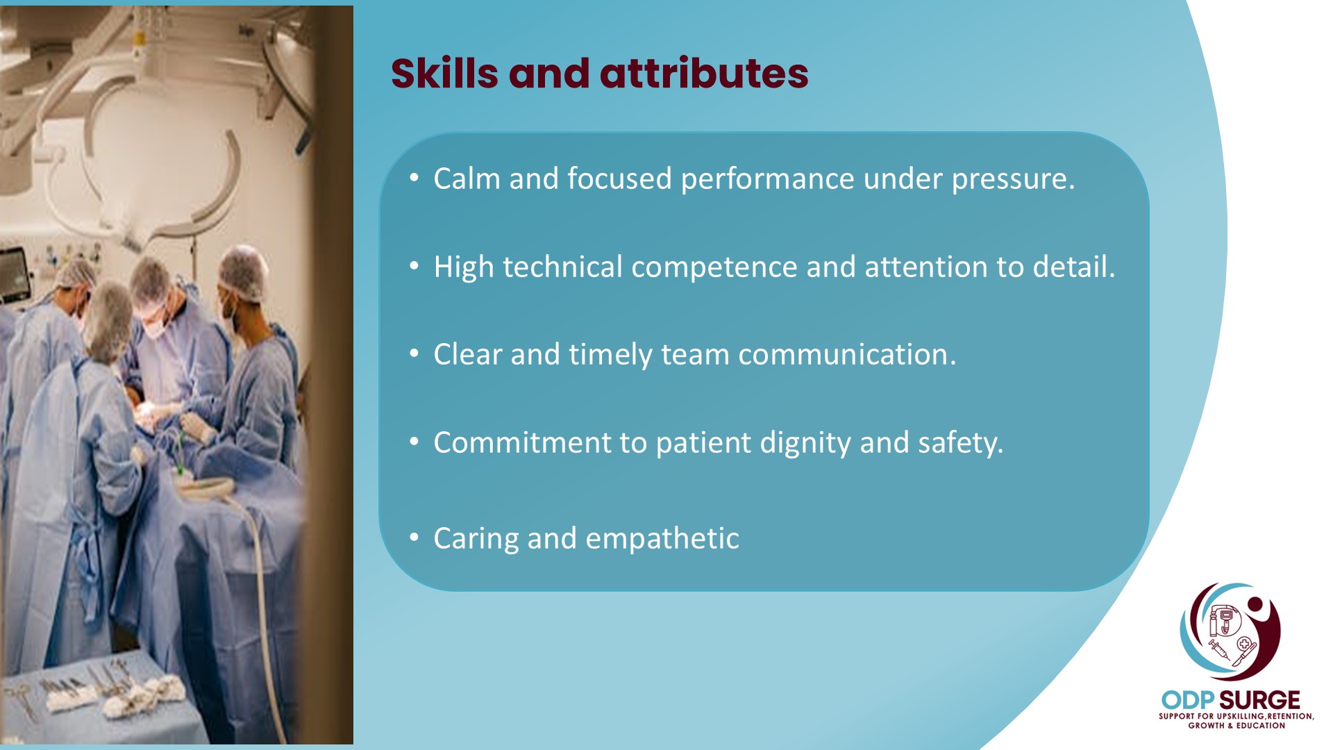 Skills and Attributes
